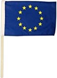 Fahne Flagge Europa 30 x 45 cm mit Stab
