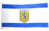 Fahne / Flagge Israel Jerusalem + gratis Sticker, Flaggenfritze®