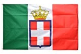 Fahne / Flagge Italien Königreich Armee 1861-1946 + gratis Sticker, Flaggenfritze®