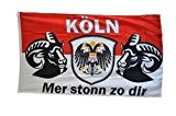 Fahne / Flagge Köln Mer stonn zu dir + gratis Sticker, Flaggenfritze®