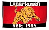 Fahne / Flagge Leverkusen 1904 + gratis Sticker, Flaggenfritze®