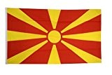 Fahne / Flagge Mazedonien + gratis Sticker, Flaggenfritze®