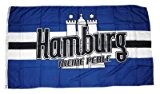 Fahne / Flagge Meine Perle Hamburg NEU 90 x 150 cm