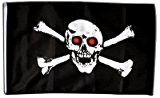 Fahne Flagge Pirat mit roten Augen 30 x45 cm