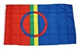 Fahne / Flagge Sami Lappland Samen 90 x 150 cm Flaggen