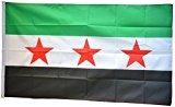 Fahne / Flagge Syrien 1932-1963 / Opposition - Freie Syrische Armee + gratis Sticker, Flaggenfritze®