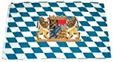 Fahne Freistaat Bayern Löwen ohne Schrift 90 x 150 cm