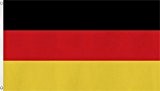 Fahne mit Messingösen 90 x 150, 150 x 250 oder 300 x 500 cm wählbar Farbe Deutschland ohne Adler Größe ...