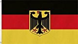 Fahne mit Messingösen 90 x 150, 150 x 250 oder 300 x 500 cm wählbar Farbe Deutschland mit Adler Größe ...