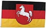Fahne, Niedersachsen, Polyester, Größe 90 x 150 cm