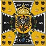 Fahne Standarte Kaiserstandarte gelb 1870 Flagge Grösse 120 x 120 cm - FRIP -Versand®