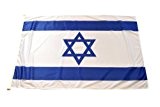FahnenFleck Flagge: Israel, Breite 150 cm, Höhe 100 cm, aus hochwertigem Polyestergewirk Polytex 110 g/m²