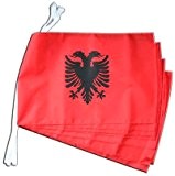 Fahnenkette Flaggen Albanien 30x45cm, Länge 9 m
