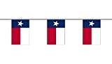 Fahnenkette USA - Texas 6 m Fahne Flagge Flaggenkette