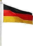 Fahnenmast inklusive Deutschlandfahne und Zubehör Größe 7.5 m