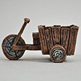 Fairy Garden UK Mini Holz tri-cart Fahrrad Garten Miniatur Home Decor - Elfe Pixie Hobbit Zauberhafte Geschenkidee - Länge: 9 cm