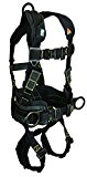FallTech 8073RXL Arc Flash Nomex/Kevlar FBH-3 Coated D-Rings, Back/Side, QC Legs Chest Belt with Leather Insulators, Rescue Loops, Coated MB ...