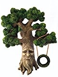 Fee und Gartengnome Baum- Magische Großvater Miniatur-Baum mit abnehmbarem im Dunkel floureszierendem Willkommensschild für Feen und Rasen Gnomes