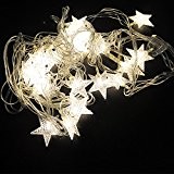 Feiertag dekorative Beleuchtung LED-Schnurlicht Weihnachtsbaumlichter blinkende helle Kette, 4m, Stern