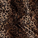 Fellstoff Leopard braun - Meterware - 147 cm breit