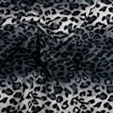 Fellstoff Leopard schwarz - Meterware - 147 cm breit