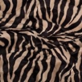 Fellstoff Zebra Beige - Meterware - 147 cm breit