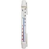Fenster Thermometer 20 cm aus Kunststoff in Weiß Gartenthermometer