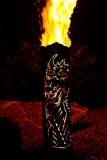 Feuersäule "Magischer Drache" 125cm von Ferrum Säule Edelrost Rost