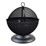 Feuerschale Globe schwarz Schwarz