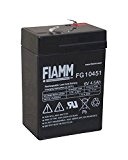 FIAMM 6V 4,5Ah AGM Gel Batterie Ersatzakku für Kindermotorrad Kinderauto Kinderfahrzeuge Kinderquad