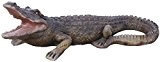 Figur Krokodil, 87 cm, natürliches Moos Farbig