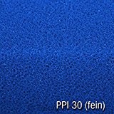 Filtermatte 100x100x3 cm PPI 10/20/30, Filtermaterial für Gartenteichfilter und Aquarienfilter geeignet (PPI 30 (fein))