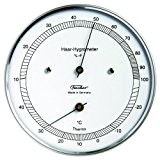 Fischer 528203 Thermometer mit Hygrometer, silber