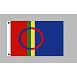 Flagge 90 x 150 : Lappland / Flagge der Samen / Lappen