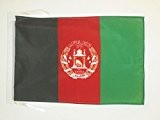 FLAGGE AFGHANISTAN 45x30cm mit kordel - AFGHANISCHE FAHNE 30 x 45 cm - flaggen AZ FLAG Top Qualität