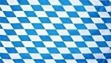 Flagge Fahne Bayern kleine Rauten 90x60 cm wetterfest und lichtecht für innen und aussen