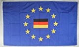 Flagge Fahne ca. 90x150 cm : Europa mit Deutschland mittig Europaflagge Europarat