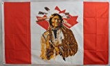 Flagge Fahne ca. 90x150 cm : Kanada mit Indianer
