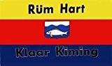 Flagge Fahne ca. 90x150 cm : Rüm Hart Klaar Kimming Sylt