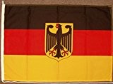 Flagge Fahne Deutschland mit Adler, ca. 30 x 45 cm, 110 g/m² Polyesterwirkware