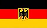 Flagge Fahne Deutschland mit Adler, ca. 30 x 45 cm