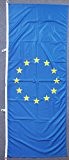 Flagge Fahne Europa, ca. 300 x 120 cm Hochformat, 160 g/m² Polyesterwebware Premiumqualität