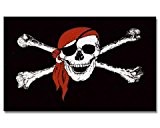 Flagge Fahne Pirat mit Kopftuch -26706-