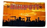 Flagge / Fahne Ruhrpott orange 90 x 150 cm