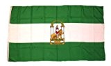 Flagge Fahne Spanien - Andalusien 90 x 150 cm FLAGGENMAE®