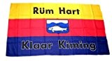 Flagge Fahne Sylt Rüm Hart 30 x 45 cm FLAGGENMAE®