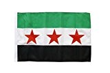 Flagge / Fahne Syrien 1932-1963 / Opposition - Freie Syrische Armee + gratis Sticker, Flaggenfritze®