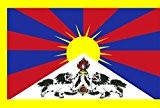 Flagge Fahne Tibet, ca. 90 x 150 cm