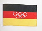 FLAGGE GESAMTDEUTSCHE MANNSCHAFT 1960-1968 45x30cm mit kordel - DEUTSCHLAND FAHNE 30 x 45 cm - flaggen AZ FLAG Top Qualität