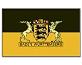 Flagge Grosses Landessiegel Bundesland Baden-Württemberg 1,50x0,90m - FRIP -Versand®